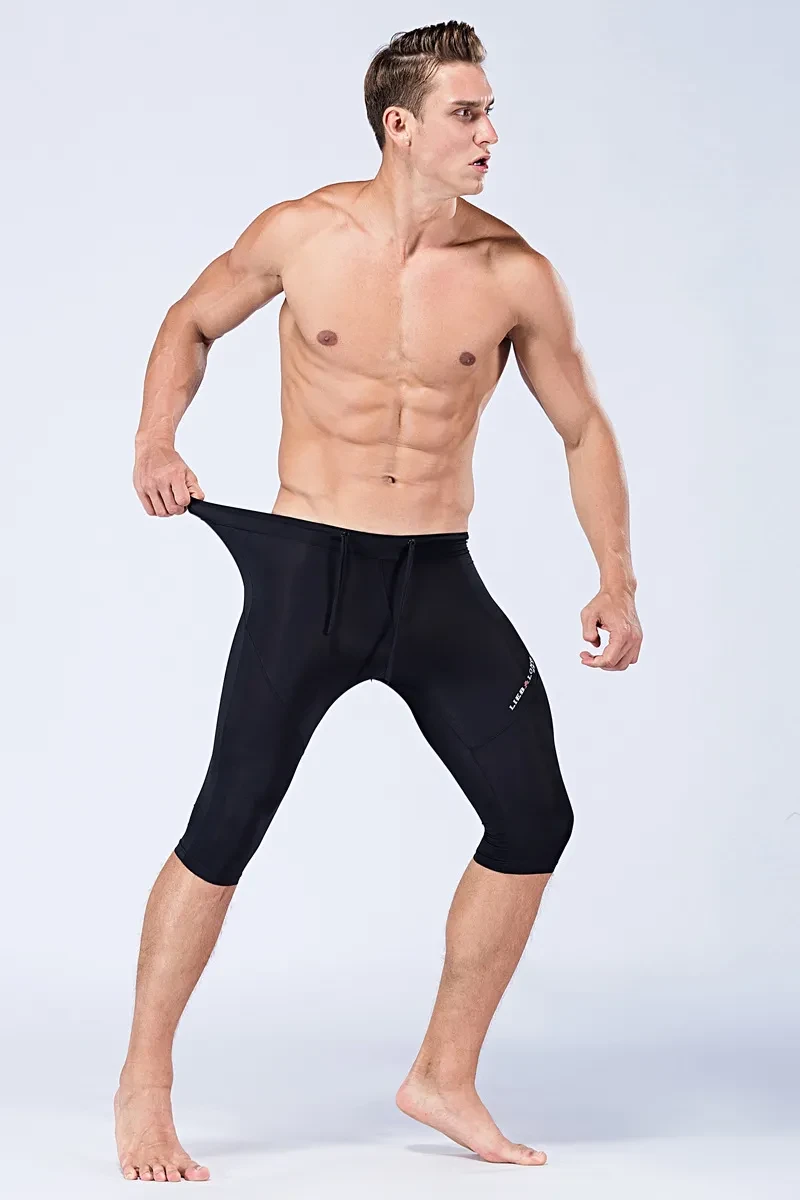 Fitness Men's Sports Five-point Tight Track And Field Pants