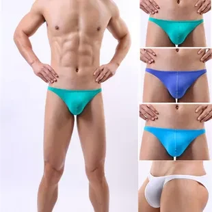 Men's Low Waist Ice Silk T-back