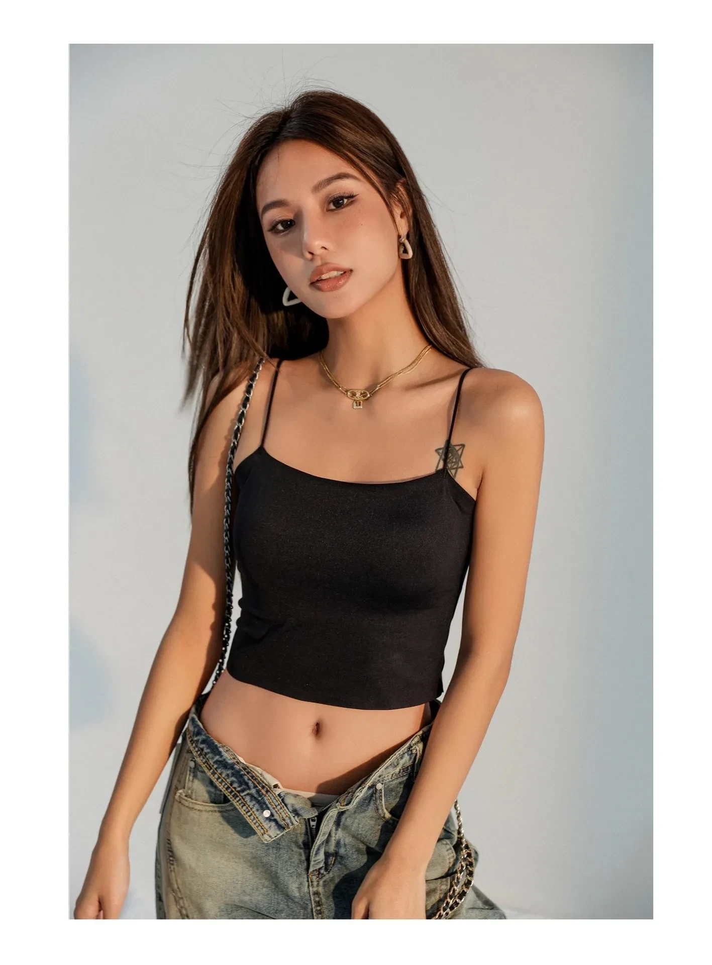 Women's Summer Inner Wear Bra Strap Bra Pad Back Shaping Base Tube Top