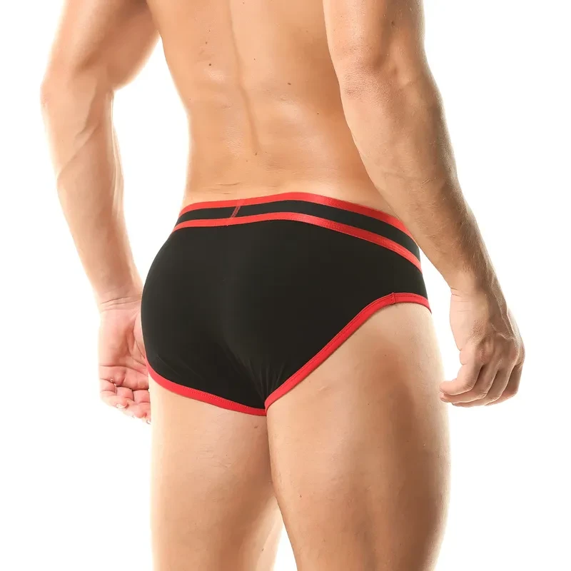 Men's Underwear Color Matching Low Waist Briefs