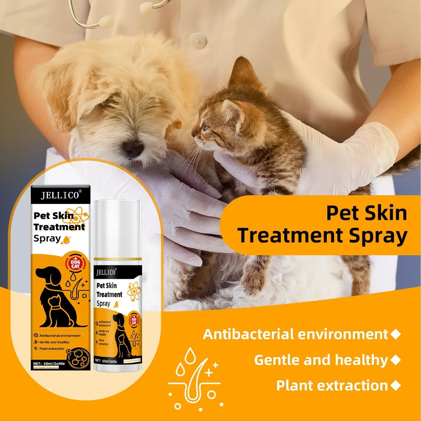 Skin Care Spray Dogs And Cats Moss Skin Hair Loss Spray