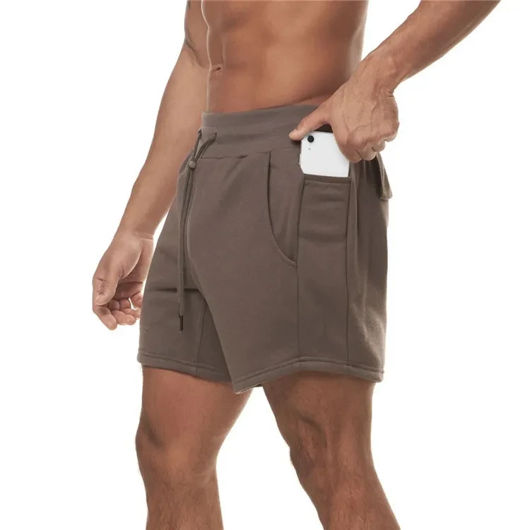 Summer Men's Multi-pocket Sports Shorts Brown