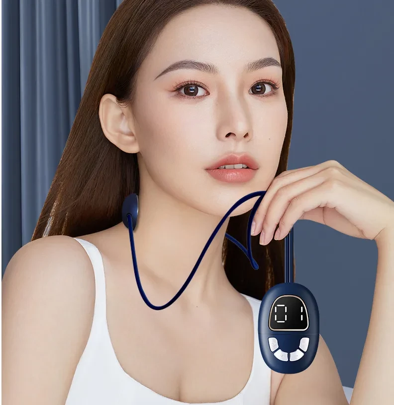 Mini Cervical Spine Massage Device Neck Massager Shoulder And Neck Physiotherapy Pulse Hot Compress Hanging Neck Massager