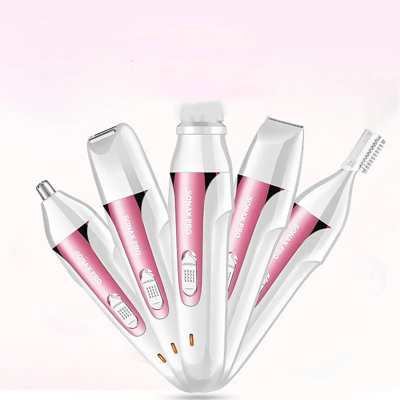 Multifunctional water washing and hair shaving machine