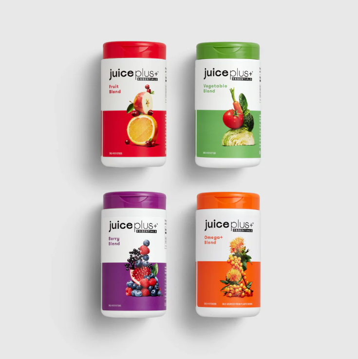 Juice Plus+ Essentials Fruit, Vegetable, Berry, and Omega+ Capsules