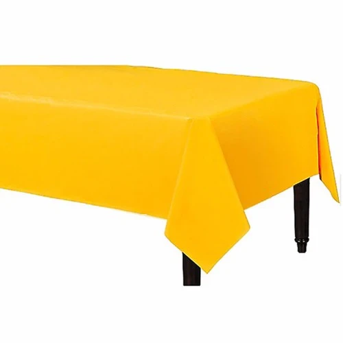 Tablecover Rectangle Yellow Sunshine Plastic