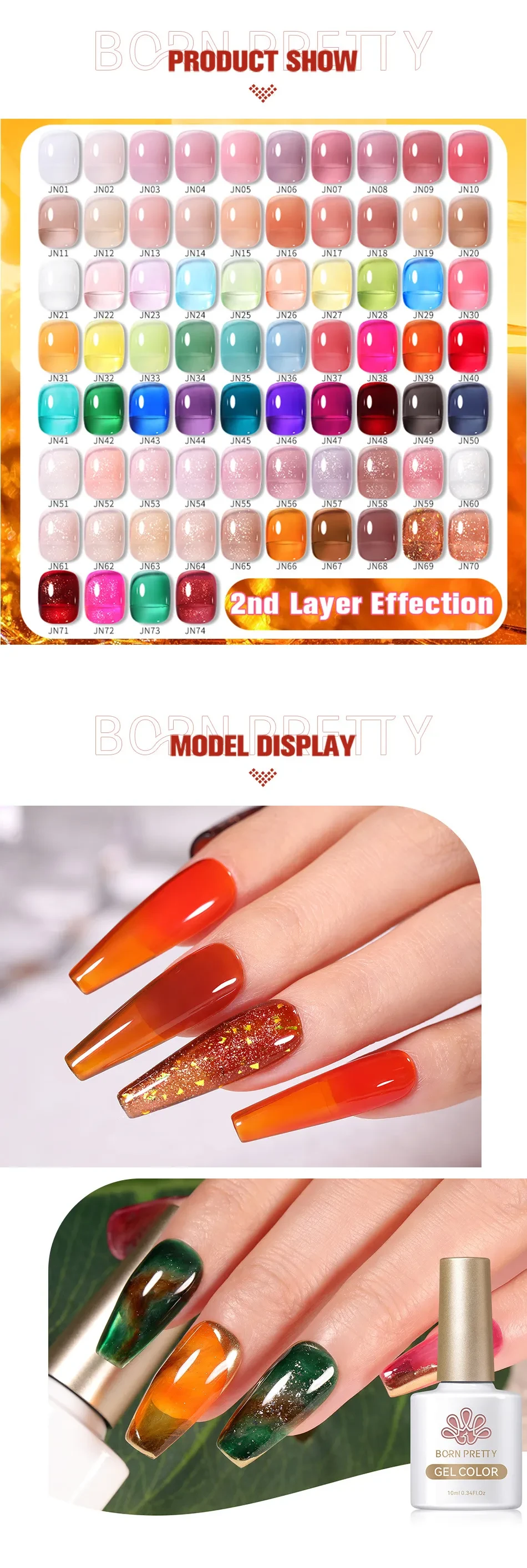 Nail Polish Transparent Color UV Polish 50 Colors