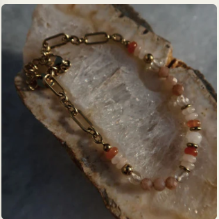 Bracelet - Precious Stones + Chain