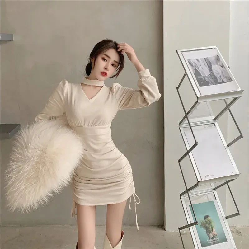 Tight Waist And Thin Hepburn Bottoming Dress Tight Skirt