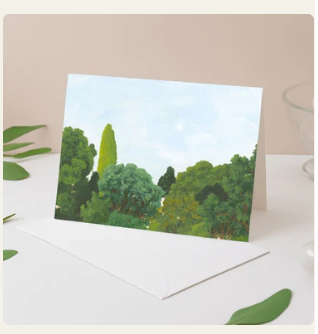 Card - Dusk Treetops