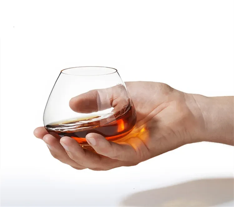 Crystal Wine Glass Cup Wide Belly Whiskey Glass Drinking Tumbler Cocktail Wine Glass