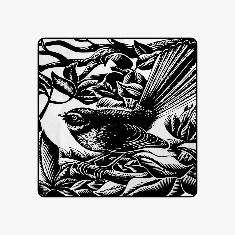 vE. Mervyn Taylor - Cushion Cover - Piwakawaka