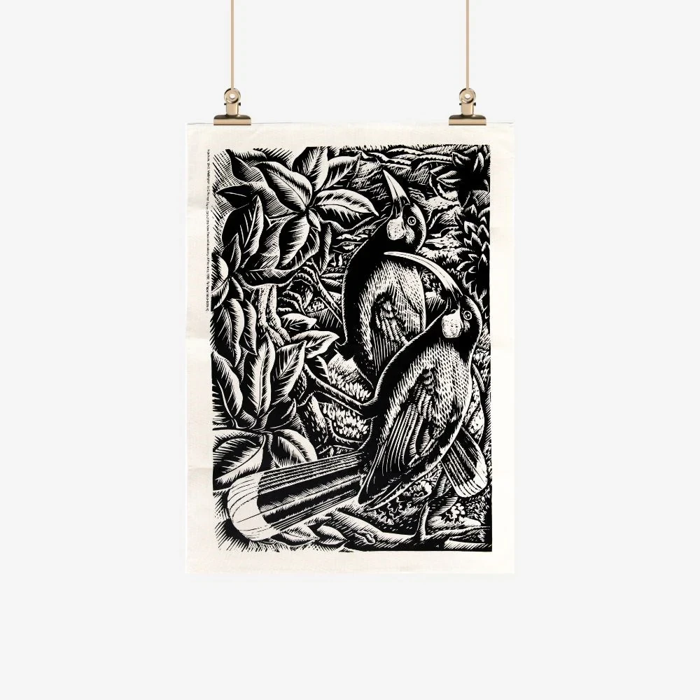 E. Mervyn Taylor - Tea Towel - Nga Huia